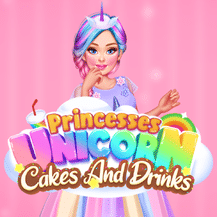 Princesses Unicorn Cakes And Drinks
