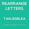 Rearrange Letters